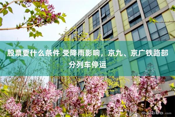 股票要什么条件 受降雨影响，京九、京广铁路部分列车停运