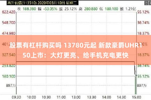 股票有杠杆购买吗 13780元起 新款豪爵UHR150上市：大灯更亮、给手机充电更快