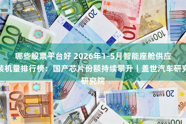 哪些股票平台好 2026年1-5月智能座舱供应商装机量排行榜：国产芯片份额持续攀升丨盖世汽车研究院