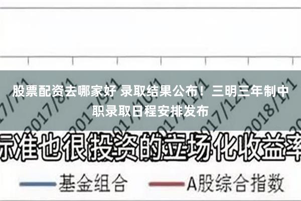 股票配资去哪家好 录取结果公布！三明三年制中职录取日程安排发布